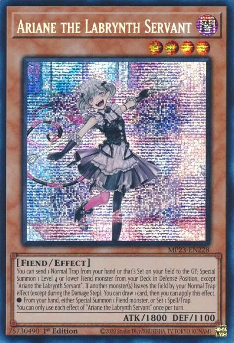 Ariane the Labrynth Servant MP23-EN228 Yu-Gi-Oh card from 25th Anniversary Tin: Dueling Heroes Mega Pack