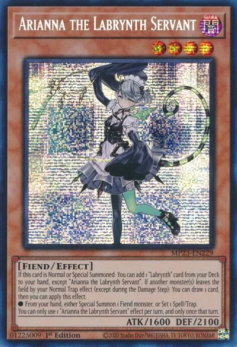 Arianna the Labrynth Servant MP23-EN229 Yu-Gi-Oh card from 25th Anniversary Tin: Dueling Heroes Mega Pack