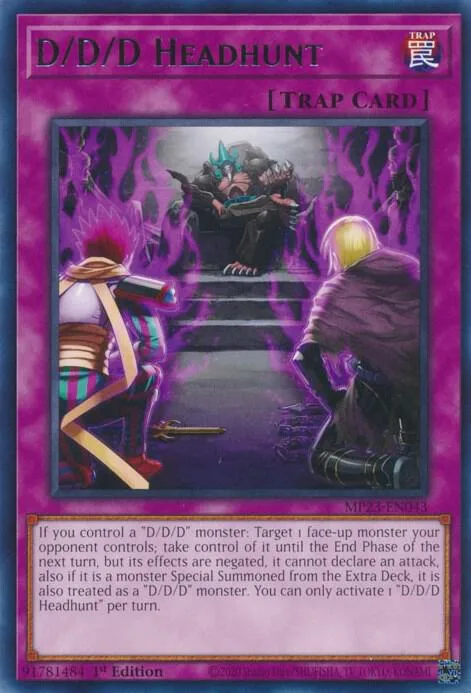 D/D/D Headhunt MP23-EN043 Yu-Gi-Oh card from 25th Anniversary Tin: Dueling Heroes Mega Pack