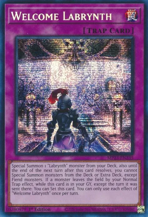 Welcome Labrynth MP23-EN235 Yu-Gi-Oh card from 25th Anniversary Tin: Dueling Heroes Mega Pack