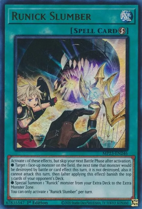 Runick Slumber MP23-EN246 Yu-Gi-Oh card from 25th Anniversary Tin: Dueling Heroes Mega Pack