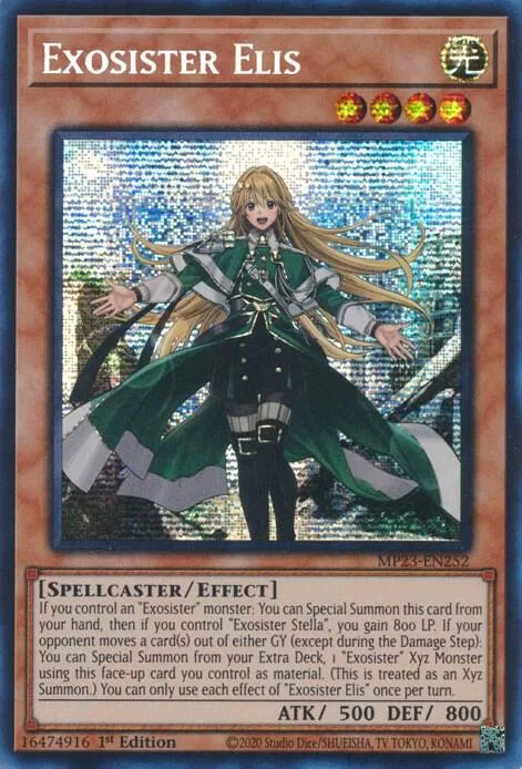 Exosister Elis MP23-EN252 Yu-Gi-Oh card from 25th Anniversary Tin: Dueling Heroes Mega Pack