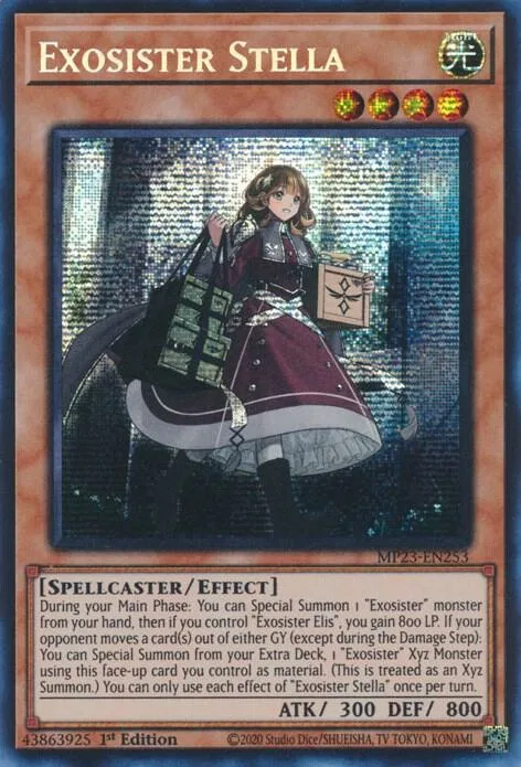 Exosister Stella MP23-EN253 Yu-Gi-Oh card from 25th Anniversary Tin: Dueling Heroes Mega Pack