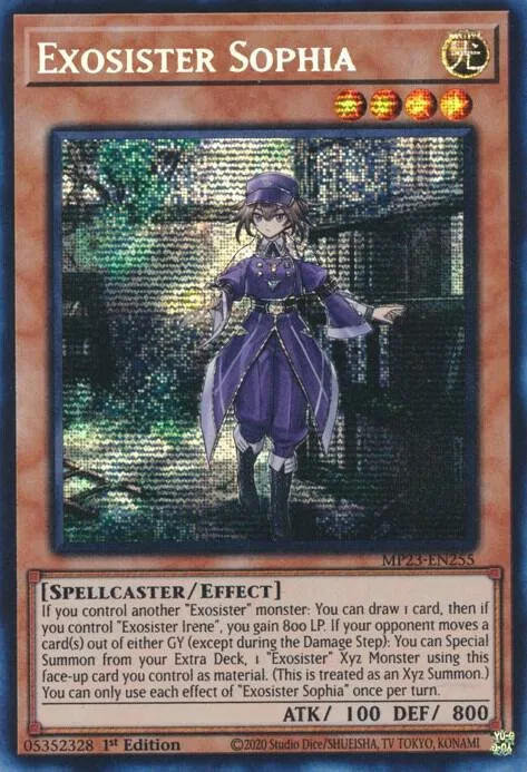 Exosister Sophia MP23-EN255 Yu-Gi-Oh card from 25th Anniversary Tin: Dueling Heroes Mega Pack