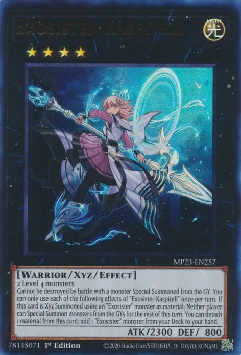 Exosister Kaspitell MP23-EN257 Yu-Gi-Oh card from 25th Anniversary Tin: Dueling Heroes Mega Pack