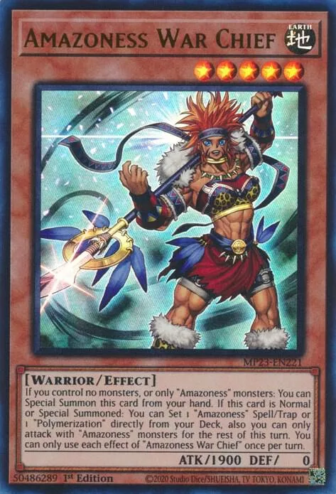 Amazoness War Chief MP23-EN221 Yu-Gi-Oh card from 25th Anniversary Tin: Dueling Heroes Mega Pack