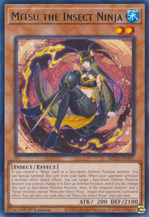 Mitsu the Insect Ninja MP23-EN167 Yu-Gi-Oh card from 25th Anniversary Tin: Dueling Heroes Mega Pack