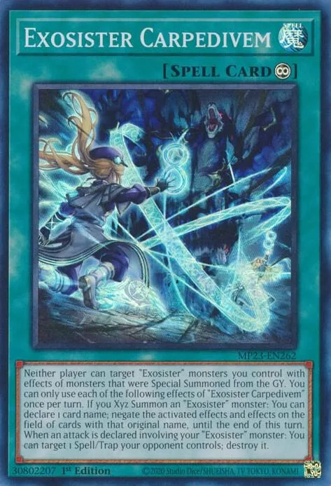 Exosister Carpedivem MP23-EN262 Yu-Gi-Oh card from 25th Anniversary Tin: Dueling Heroes Mega Pack