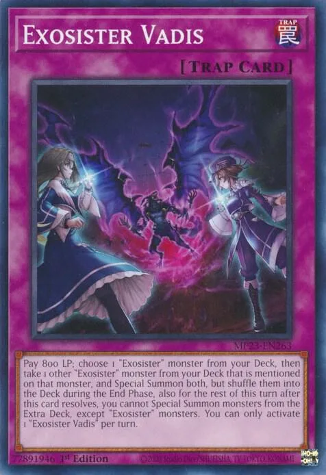 Exosister Vadis MP23-EN263 Yu-Gi-Oh card from 25th Anniversary Tin: Dueling Heroes Mega Pack