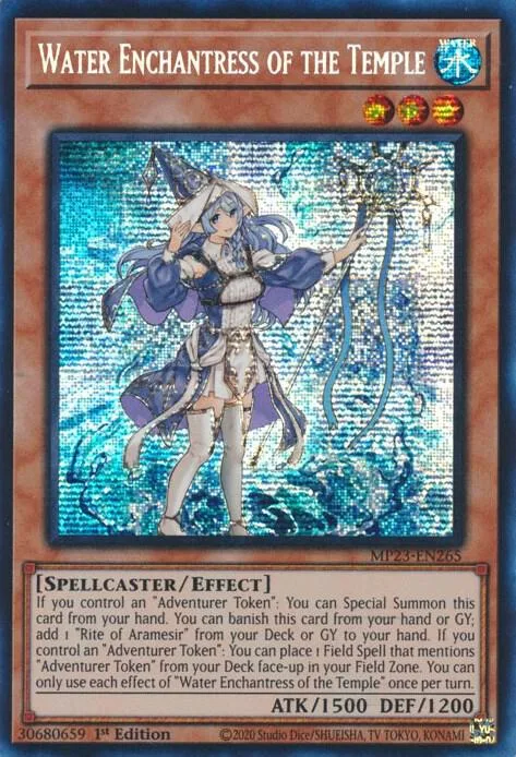 Water Enchantress of the Temple MP23-EN265 Yu-Gi-Oh card from 25th Anniversary Tin: Dueling Heroes Mega Pack