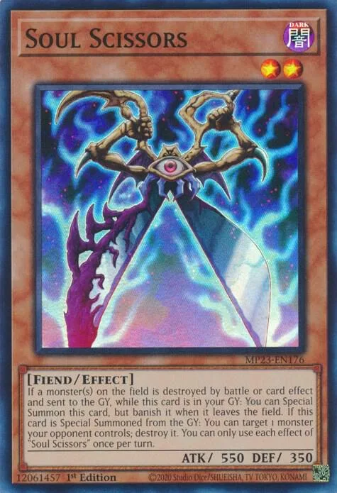 Soul Scissors MP23-EN176 Yu-Gi-Oh card from 25th Anniversary Tin: Dueling Heroes Mega Pack