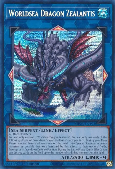 Worldsea Dragon Zealantis MP23-EN193 Yu-Gi-Oh card from 25th Anniversary Tin: Dueling Heroes Mega Pack