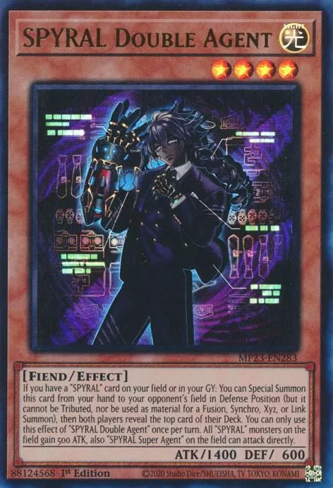 SPYRAL Double Agent MP23-EN283 Yu-Gi-Oh card from 25th Anniversary Tin: Dueling Heroes Mega Pack