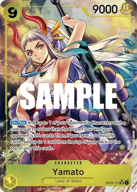 Yamato Alt Art OP04-112 One Piece card from Kingdoms of Intrigue