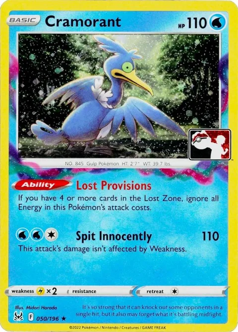 Cramorant - 050/196 Cosmos Holo #050/196 Holofoil Pokémon card from Prize Pack Series Cards