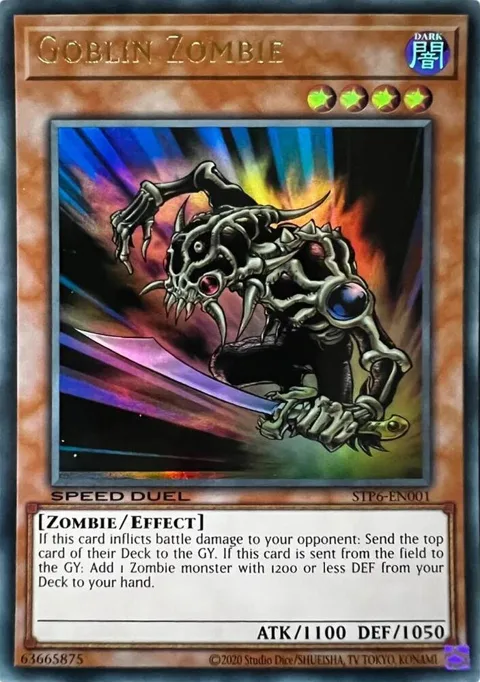 Goblin Zombie STP6-EN001 Yu-Gi-Oh card from Speed Duel: Tournament Pack 6
