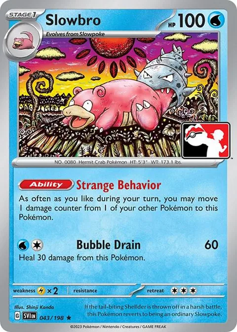 Slowbro #043/198 Pokémon card from Prize Pack Series Cards