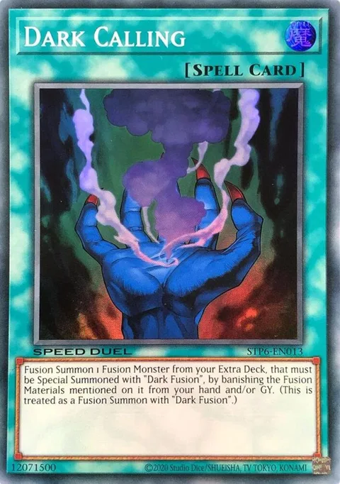Dark Calling STP6-EN013 Yu-Gi-Oh card from Speed Duel: Tournament Pack 6