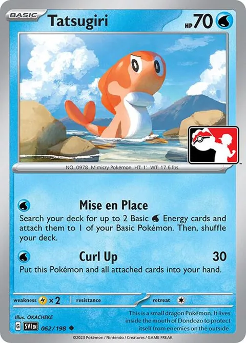 Tatsugiri #062/198 Pokémon card from Prize Pack Series Cards