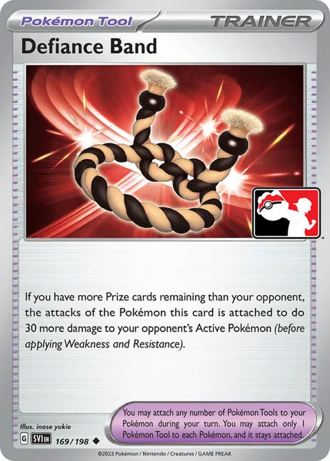 Defiance Band #169/198 Pokémon card from Prize Pack Series Cards