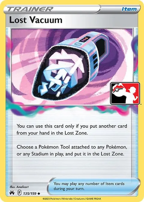 Lost Vacuum #135/159 Pokémon card from Prize Pack Series Cards