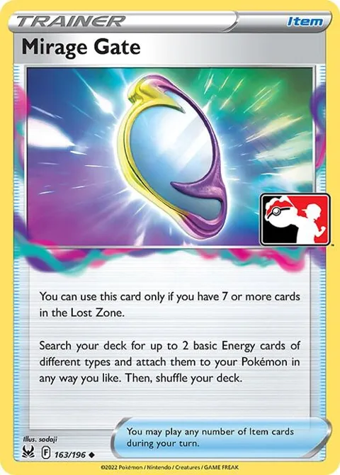 Mirage Gate #163/196 Holofoil Pokémon card from Prize Pack Series Cards