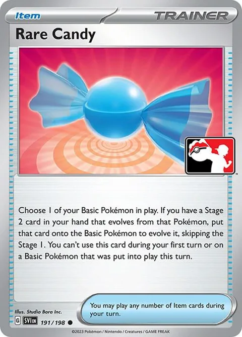 Rare Candy #191/198 Pokémon card from Prize Pack Series Cards