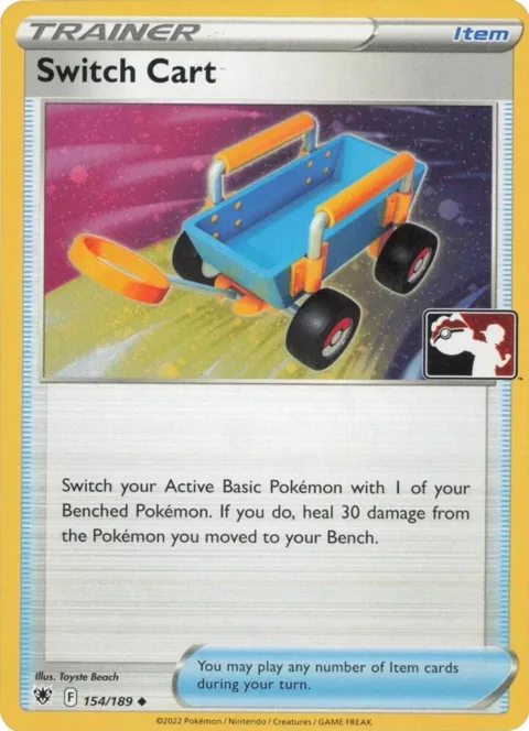 Switch Cart - 154/189 Cosmos Holo #154/189 Holofoil Pokémon card from Prize Pack Series Cards