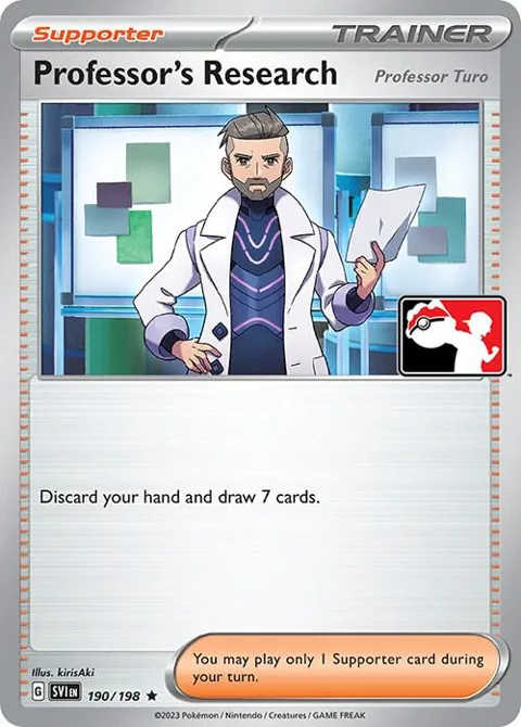Professor's Research [Professor Turo] #190/198 Pokémon card from Prize Pack Series Cards