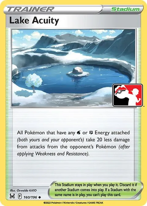Lake Acuity #160/196 Pokémon card from Prize Pack Series Cards