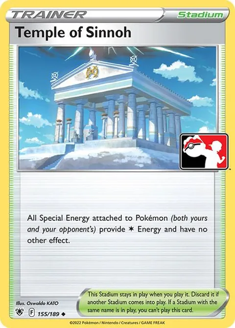 Temple of Sinnoh #155/189 Pokémon card from Prize Pack Series Cards