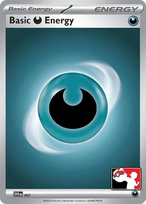 Basic Darkness Energy #007 Pokémon card from Prize Pack Series Cards