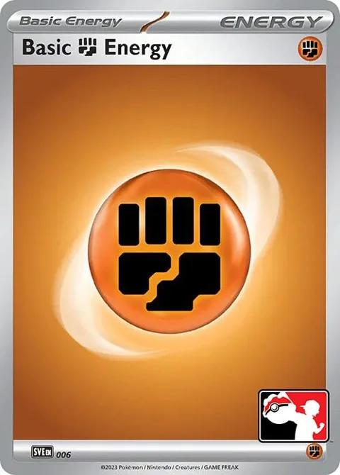 Basic Fighting Energy #006 Holofoil Pokémon card from Prize Pack Series Cards