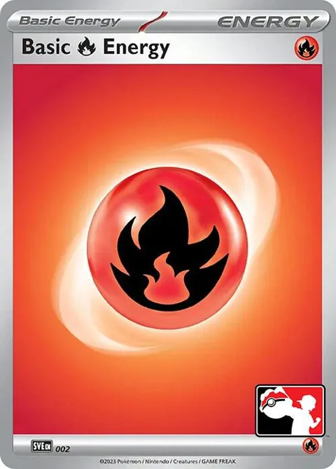 Basic Fire Energy #002 Holofoil Pokémon card from Prize Pack Series Cards