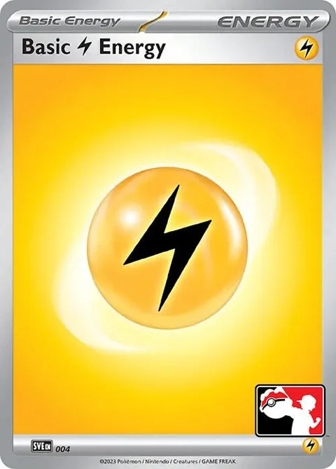 Basic Lightning Energy #004 Holofoil Pokémon card from Prize Pack Series Cards