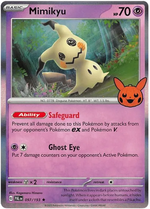 Mimikyu #097/193 Pokémon card from Trick or Trade BOOster Bundle 2023