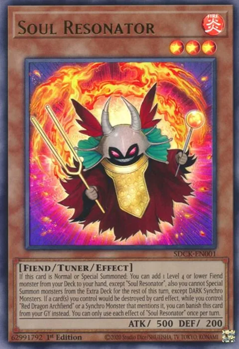 Soul Resonator SDCK-EN001 Yu-Gi-Oh card from Structure Deck: The Crimson King