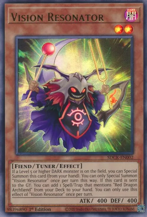 Vision Resonator SDCK-EN002 Yu-Gi-Oh card from Structure Deck: The Crimson King
