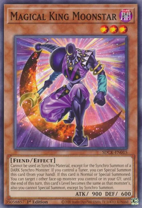 Magical King Moonstar SDCK-EN015 Yu-Gi-Oh card from Structure Deck: The Crimson King