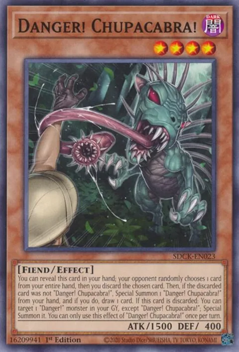 Danger! Chupacabra! SDCK-EN023 Yu-Gi-Oh card from Structure Deck: The Crimson King