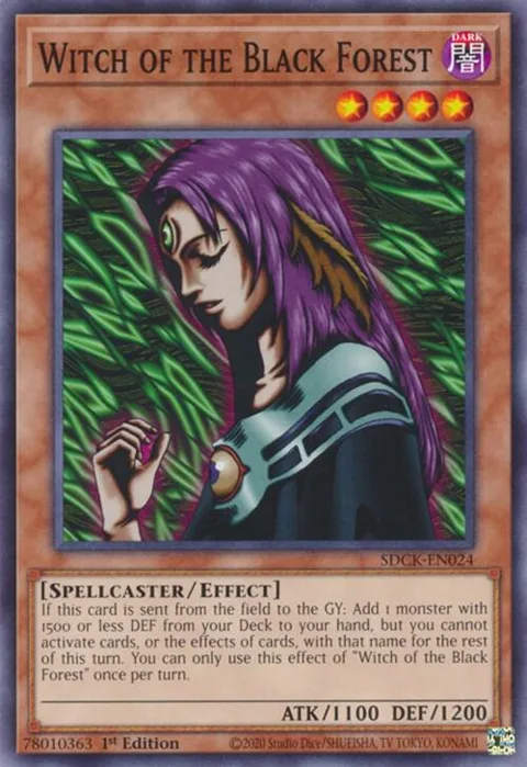 Witch of the Black Forest SDCK-EN024 Yu-Gi-Oh card from Structure Deck: The Crimson King