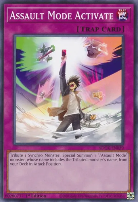 Assault Mode Activate SDCK-EN039 Yu-Gi-Oh card from Structure Deck: The Crimson King