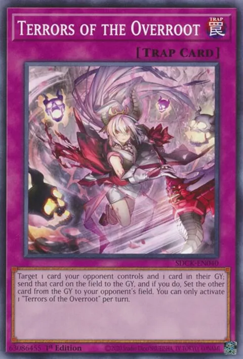 Terrors of the Overroot SDCK-EN040 Yu-Gi-Oh card from Structure Deck: The Crimson King