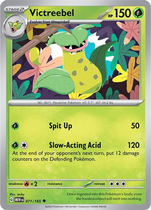 Victreebel #071/165 Reverse Holofoil Pokémon card from Scarlet & Violet 151