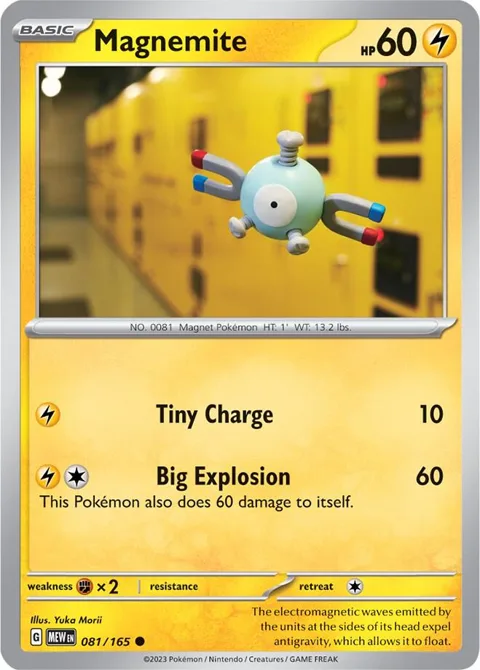 Magnemite #081/165 Pokémon card from Scarlet & Violet 151