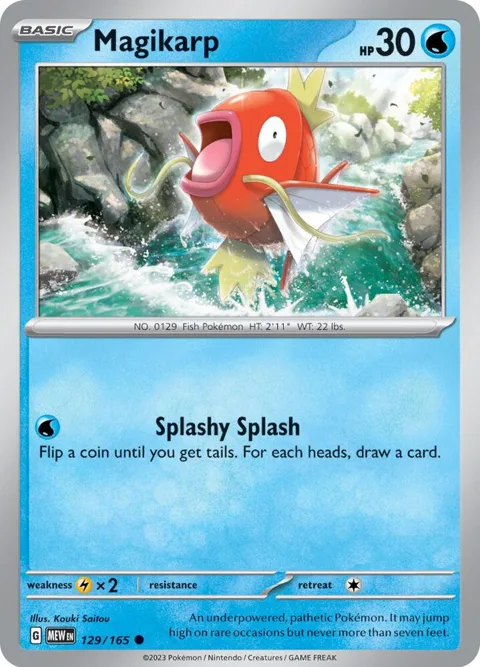 Magikarp #129/165 Pokémon card from Scarlet & Violet 151