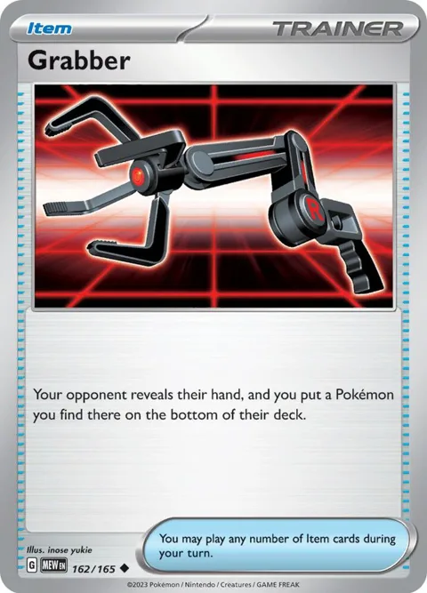 Grabber #162/165 Reverse Holofoil Pokémon card from Scarlet & Violet 151