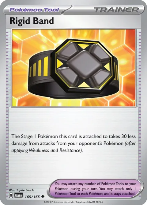Rigid Band #165/165 Reverse Holofoil Pokémon card from Scarlet & Violet 151