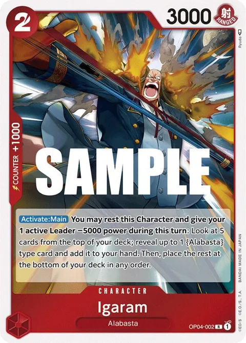 Igaram OP04-002 One Piece card from Kingdoms of Intrigue