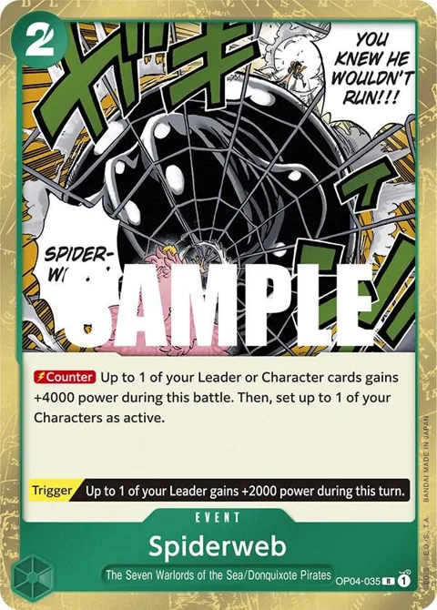 Spiderweb OP04-035 One Piece card from Kingdoms of Intrigue